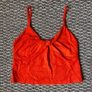 ZARA Red Crop Top
